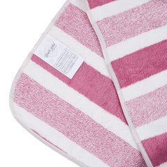 Black Gold The Finer Touch Microfiber Hand Towel 500 Gsm | Soft & Quick Dry, Super Absorbent, Lightweight Towel (Pink & White) - Pack 0f 2