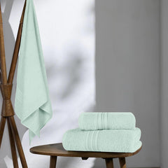 Boutiquo 100% Cotton Bath, Hand & Face Towel 900 Gsm | Eco-Friendly Towels For Men & Women, Ultra Soft & Highly Absorbent - Sea Green (Pack Of 3)