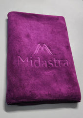 Midastra Microfiber Bath Towel 500 Gsm | Fast Drying, Extra Soft & Absorbent, Perfect for Home, Gym, Travel Bath Towel (Wine)