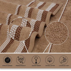 Liberty Towels Zero Twist Cotton Bath Towel 450 Gsm | Ultra Soft, Everyday Luxury Bath Towel (Coffee)