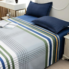 Bedsheets For Double Bed With 2 Pillow Cover - 92 X 98 Inches, Multicolor | Satin Finish Microfiber Queen Size Bedsheet | Skin Friendly & Breathable Fabric