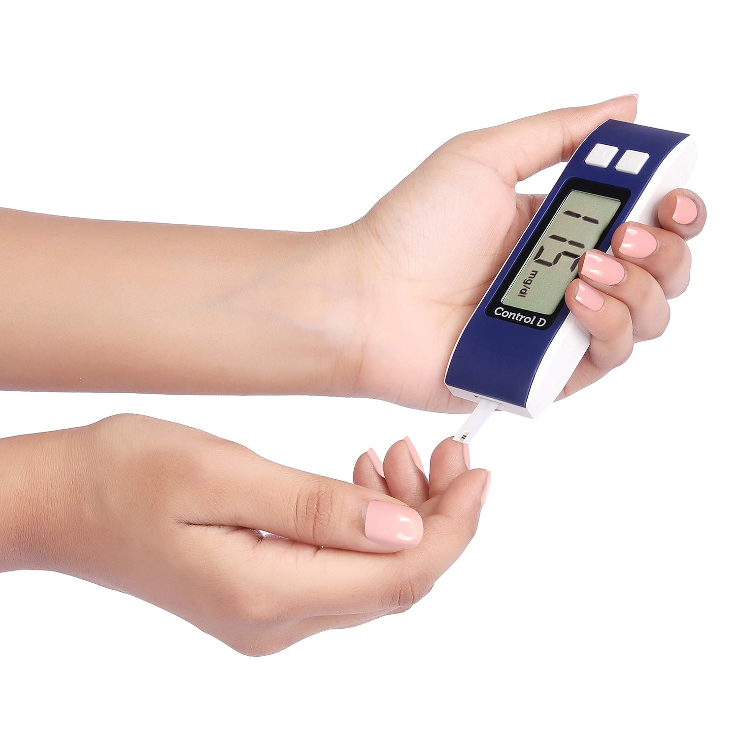 Control D Blue Digital Glucose Blood Sugar Testing Monitor Machine + 50 Strips Control D Blue Digital Glucose Blood Sugar Testing Monitor Machine + 50 Strips