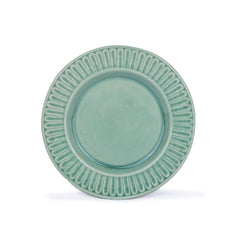 Ceramic Quarter Plates Set Of 6, Light Mint | Ceramic Snack Plates - Snacks Plates Set | Dessert Plates - Snack Plate | Small Plates With Glossy Finish - Microwave Safe & Chip Resistant