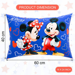 Microfiber Pillows For Bed, Soft Pillow For Sleeping, Disney Print - Blue - 16 X 24 Inch | Washable & Neck Support Pillows | For Sleeping Bedroom & Living Room, Suitable For All Sleepers
