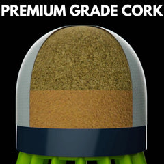 Ace Birdies 8 Nylon Badminton Shuttlecocks With Strong Cork Head , Sturdy and Well-Balanced | Green , Pack Of 12