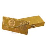 Printed Decorative Shagun Cash Money Box With Envelop Wedding Gift Jewellery Wrap Assorted Pack Of 2 Multicolored Gaddi Box, Material - Wood, Colour - Yellow