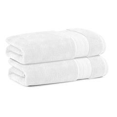 Himeya Bamboo Bath Towel 1200 Gsm | Ultra Absorbent 3x Softer Than Cotton Towels | Pack Of 2 - White