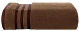 Casa Copenhagen Egyptian Cotton Zero Twist 1 Pcs Large Bath Towel 500 Gsm (Brown)