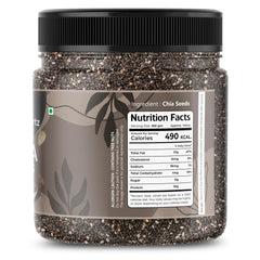 Freshocartz Premium Chia Seeds Omega - 3 Seeds For Eating, Non - Gmo & Fibre Rich Superfood Best For Weight Loss, Immunity Booster Chia Seeds | 250gm 0.5lbs