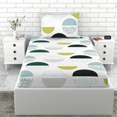 1 Single Bedsheet & 1 Pillow Cover - 54 X 84 Inches, Multicolor | Coordinated Look For Your Bedding | Durable & Easy To Maintain