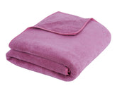 Fezora Microfiber Weft Knitting Bath Towels 400 Gsm | Large Size Bath Towel Soft & Absorbent For Men/Women (Wine)
