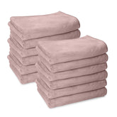 Housse Premium Microfiber Face Towel 1700 Gsm | Korean Beauty Ultra Absorbent, Odour-Free, Quick Dry Face Towel (Pack Of 12) - Beige