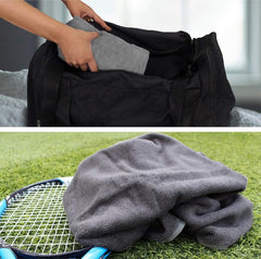 Heelium Bamboo Bath Towel 3x Softer & Quick Drying 400 Gsm Pack Of 2 (Grey)
