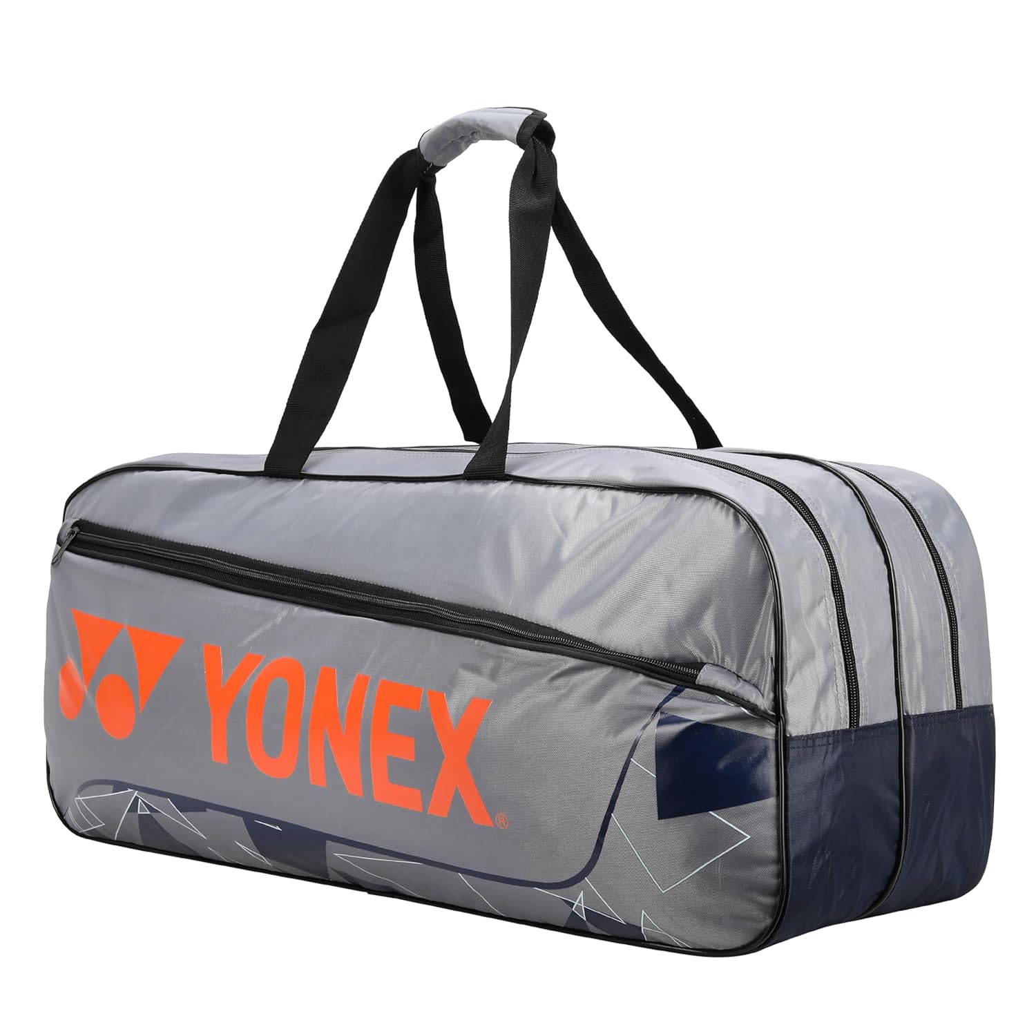 Yonex Badminton Tournament Bag 2331 T01, Colour - Gray Cherry Tomato, Size - Large, Material - Polyurethane Yonex Badminton Tournament Bag 2331 T01, Colour - Gray Cherry Tomato, Size - Large, Material - Polyurethane