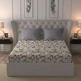 Cotton Bedsheet Double Bed For Queen Size With 2 Pillow Covers - 90 X 100 Inches, Multicolor | Ideal For Daily Use - Perfect For Queen Bed Durable & Wrinkle Free
