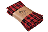 Crazyweaves Crazy Weaves Cotton Hand Towel 400 Gsm | Lunch Box Towels Daily Use 100% Pure Cotton Towel | Pack Of 4 (Red)