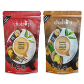 Chaizup Premium 1 Min Instant Assorted Tea Combo - Pack Of 2 X 1 Kg Poly, 35.2 Ounce Each | Masala + Ginger Flavors - Just Add Hot Water | Low Caffeine, No Added Color