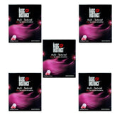 Basic Instinct Multi Texture Condoms For Men, 3 In 1 Ribbed, Ultra-smooth Latex 3 Pcs (Pack Of 5)