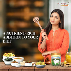 100% Natural Cow'S Ghee By Patanjali | High In Vitamins A, D & Healthy Desi Ghee For Protact Eyesights | (500ml) 16.9 Ounce | Jar Pack