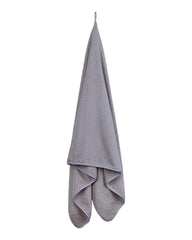 Fezora Microfiber Contler Bath Towels 700 Gsm | Large Size Bath Towel Soft & Absorbent Bath Towel For Men & Women (Peach & Grey)- Pack Of 2