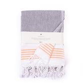 Haber Premium Light Weight 100% Cotton Bath Towel 250 Gsm | Unique Micro Waffle Texture For Active Feel, Quick Absorption & Faster Drying Towel (Slate)