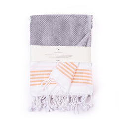 Haber Premium Light Weight 100% Cotton Bath Towel 250 Gsm | Unique Micro Waffle Texture For Active Feel, Quick Absorption & Faster Drying Towel (Slate)