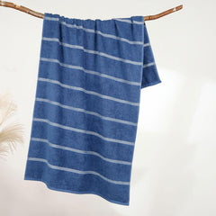 Mytrident Bath Towel Urban Comfort 450 Gsm | 100% Cotton Bath Towel (Doodle Blue)