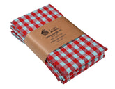 Crazyweaves Crazy Weaves Cotton Hand Towel 400 Gsm | Lunch Box Towels Daily Use 100% Pure Cotton Towel | Pack Of 4 (Red Green)
