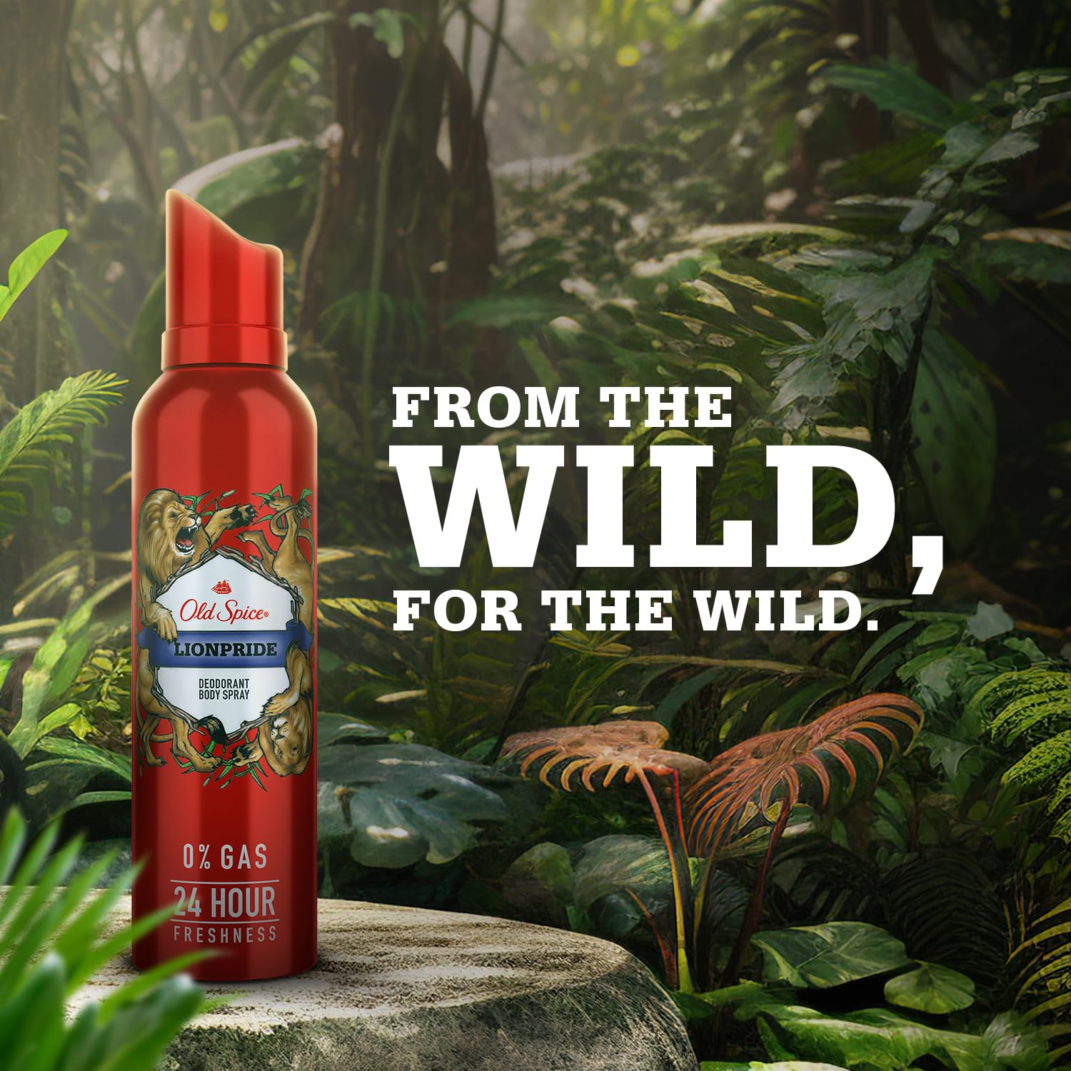 Old Spice Pack Of 2 Deodorant  Lionpride + Nomad 140ml Each 4.7 Fl.oz. No Gas Body Spray For Men | 24 Hour Long Lasting Freshness Old Spice Pack Of 2 Deodorant  Lionpride + Nomad 140ml Each 4.7 Fl.oz. No Gas Body Spray For Men | 24 Hour Long Lasting Freshness