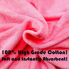 Turtlelittle 100% Cotton Vanity Butterfly Lady Personalised Bath Towel For Women 600 Gsm (Pink)