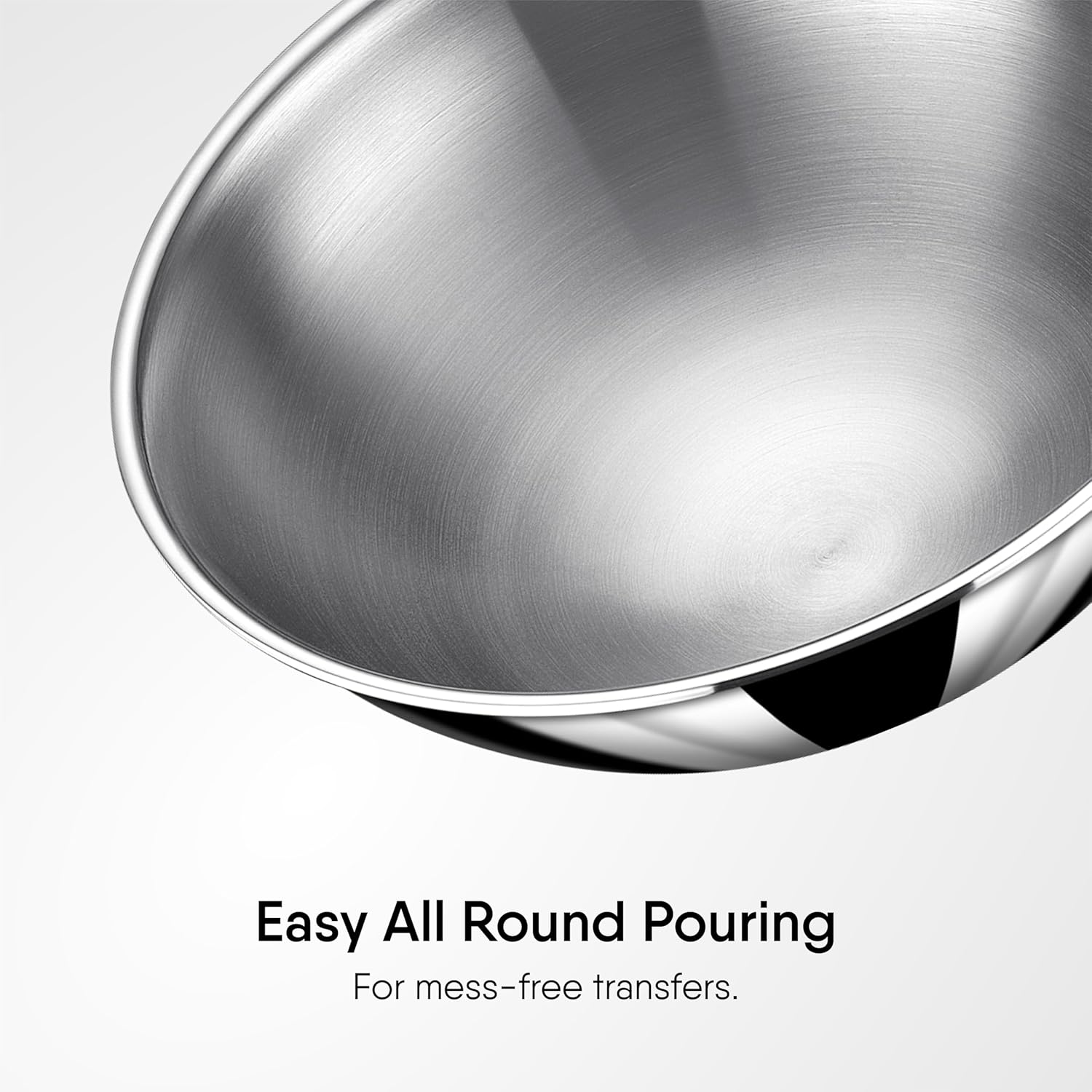 Artisan Triply Silver Stainless Steel Tasla Without Lid 18cm, 1.2 Liters - Serves 2 People Artisan Triply Silver Stainless Steel Tasla Without Lid 18cm, 1.2 Liters - Serves 2 People