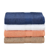Fresh From Loom Luxury Edition Egyptian 100% Pure Cotton Bath Towel 2400 Gsm | High Water Heavy Soft Dual Stitched Bath Towel (Mulicolor) - 4 Pcs
