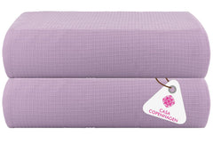 Casa Copenhagen Egyptian Cotton Exotic Hand Towel 400 Gsm (Purple Rose)- 2 Pcs