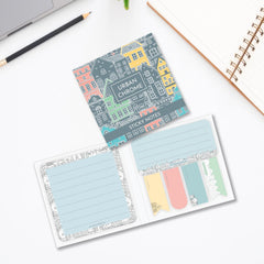 Beautiful Designs & Boho Sticky Notes, 25 Of Each Of The Flags, Urban Chrome - Multicolor