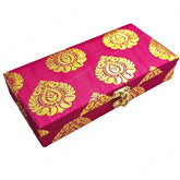 Decorative & Attractive Box Cash Box, Shagun Box, Jewellery Box, Money Box Envelop Wedding, Gift Box, Bangel Box Pann Patta Design, Pack Of 1, Colour - Pink