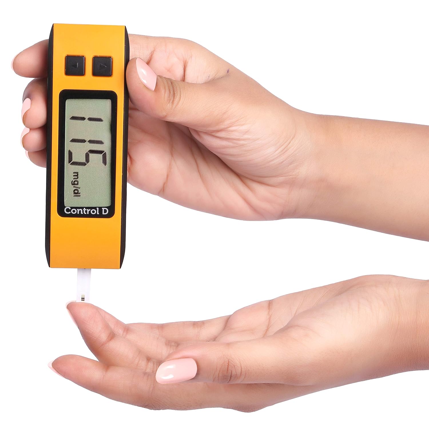 Control D Orange Glucometer + Blood Glucose Test Strips - 50 Strips Control D Orange Glucometer + Blood Glucose Test Strips - 50 Strips