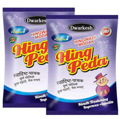 Dwarkesh Ayurved Hingwadi Modak Hing Peda 1kg, (500gm *2) | Pouch Pack