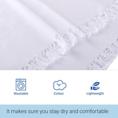 Kuber Industries Face Towel 200 Gsm | Cotton Easily Washable Travel Friendly Pocket Towels & Gym Napkins | Pack Of 24 (White)