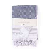Haber Premium Light Weight 100% Cotton Bath Towel 250 Gsm | Unique Micro Waffle Texture For Active Feel, Quick Absorption & Faster Drying Towel (Blue)