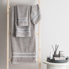 Spread Spain Water & Soil Hand Towel 500 Gsm | Luxurious Blend Of Cotton & Bamboo Fiber Hand Towel Ultra-Absorbent, Quick-Drying & Skin-Friendly (Brown) - Pack Of 2
