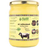 Premium A2 Jaffarabadi Buffalo Ghee By Village Company | Rich In Nutrients Calcium & Iron Pure Healthy Desi Cow Ghee For Heart Health | (500ml) 16.9 Ounce | Jar Pack