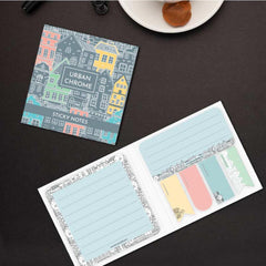 Beautiful Designs & Boho Sticky Notes, 25 Of Each Of The Flags, Urban Chrome - Multicolor
