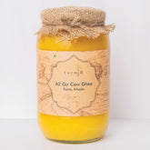 100% Natural A2 Gir Desi Cow (Kanij Kheda) Ghee By Farm ??. | Good Source Of Energy & Protein Fiber Healthy Desi Cow Ghee | (1 Litre) 33.8 Ounce | Jar Pack