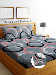 1 Bedsheet King Size With 2 Pillow Covers - 72 X 78 Inches, Grey | All Around Elastic Fitted Soft & Durable Bedding For Bedroom - Lightweight Perfect For All Seasons