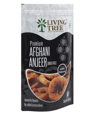 100% Natural Premium Afghani Anjeer (Dried Figs) By Living Tree 200gm, | Weight Loss Healthy Bones Improves | Immunity Boost | 7.0 Ounce | Pack Of 2