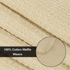 Knit Theory 100% Cotton Kitchen Towels 318 Gsm | Super Absorbent Waffle Weave Kitchen Dish Cloth, Hand Towels (Pack Of 6)