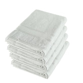 Ayus Cotton Bath Towel 2400 Gsm | Super Absorbent Bath Towel For Men & Women Lightweight & Odour Free (White)- Pack Of 5