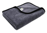 Softspun Microfiber Extra Large Towel 500 Gsm | Highest 70/30 Blend, Heavy Duty Drying Towel Ultra Absorbent Scratch-Free One-Pass Vehicle-Drying Cloth For Cars & Suvs (Grey)