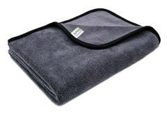 Softspun Microfiber Extra Large Towel 500 Gsm | Highest 70/30 Blend, Heavy Duty Drying Towel Ultra Absorbent Scratch-Free One-Pass Vehicle-Drying Cloth For Cars & Suvs (Grey)