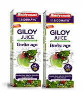 Baidyanath Asli Ayurved Giloy Juice Natural Immunity Booster, Help To Overcome Weakness After Long Illness | 1 Litre 2.2lbs Each Pack Of 2